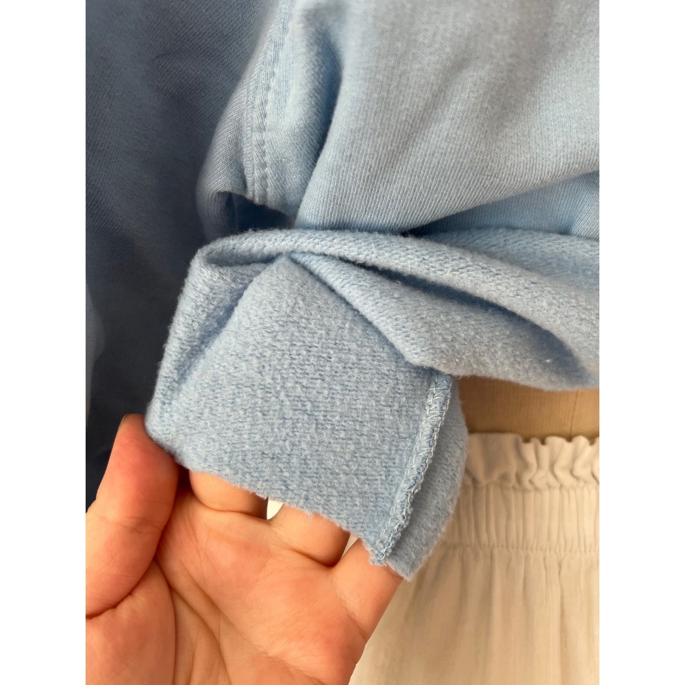 Haku Spirited‎ Away Anime Dragon Embroidered Cropped Sweatshirt Light Blue Small - Picture 7 of 8